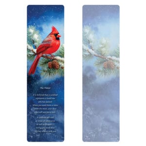 Winter Cardinal Large Bookmark, The Visitor
