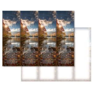 Morning Field 4-up Micro-Perf Bookmarks, Miss Me But Let Me Go