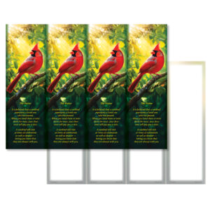 Summer Cardinal 4-up Micro-Perf Bookmarks, The Visitor