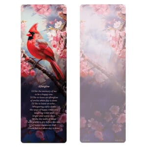 Spring Blossom Cardinal PMC Bookmark, Afterglow