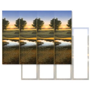 Pond & Pasture 4-up Micro-Perf Bookmark, Afterglow