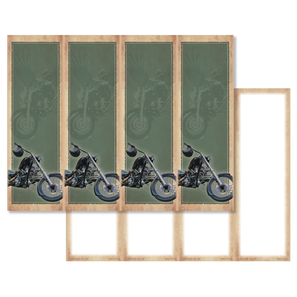 Riding Memories 4-up Micro-Perf Bookmark, No Verse