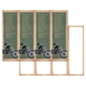 Riding Memories 4-up Micro-Perf Bookmarks, Irish Blessing