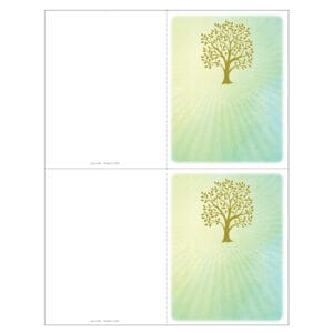 Radiant Tree of Life 2-up Memorial Folder