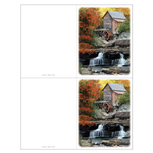 Autumn Mill 2-up Memorial Folder