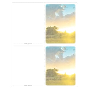 Summer Field 2-up Memorial Folder
