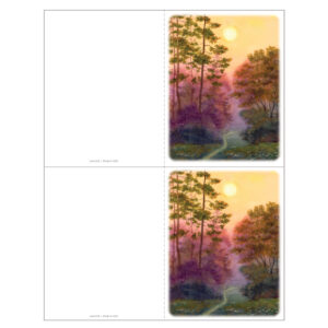 Forest Path 2-up Memorial Folder