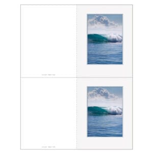 Tranquil Ocean 2-up Memorial Folder
