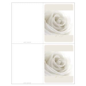 White Rose 2-up Memorial Folder