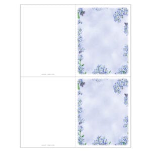 Forget-Me-Not 2-up Memorial Folder