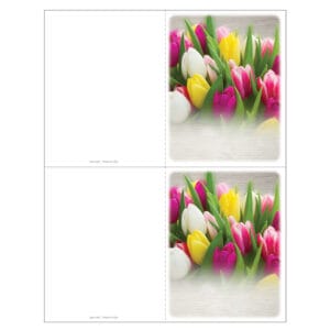 Tulips 2-up Memorial Folder