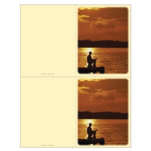 Fisherman 2-up Memorial Folder