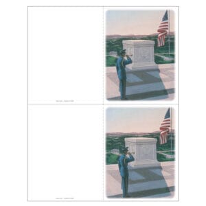 Veteran's 2-up Memorial Folder