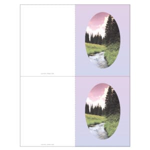 Wilderness 2-up Memorial Folder