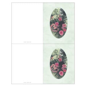 Floral Garden 2-up Memorial Folder