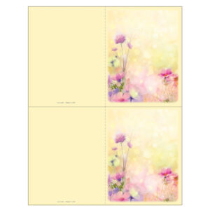 Bright Floral 2-up Memorial Folder