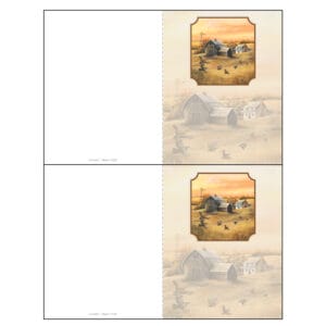 Homestead 2-up Memorial Folder