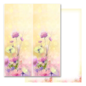 Bright Floral 2-up Micro-Perf Bookmarks, No Verse